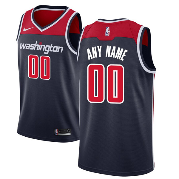 Men's Navy Washington Wizards Active Player Custom Stitched Basketball Jersey